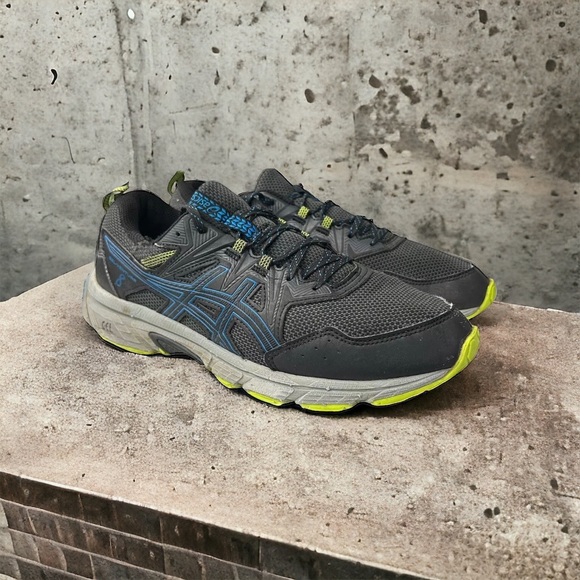 Asics Other - Asics Mens Gel Venture 8 1011A824 Black Blue Running Shoes Sneakers Size 10